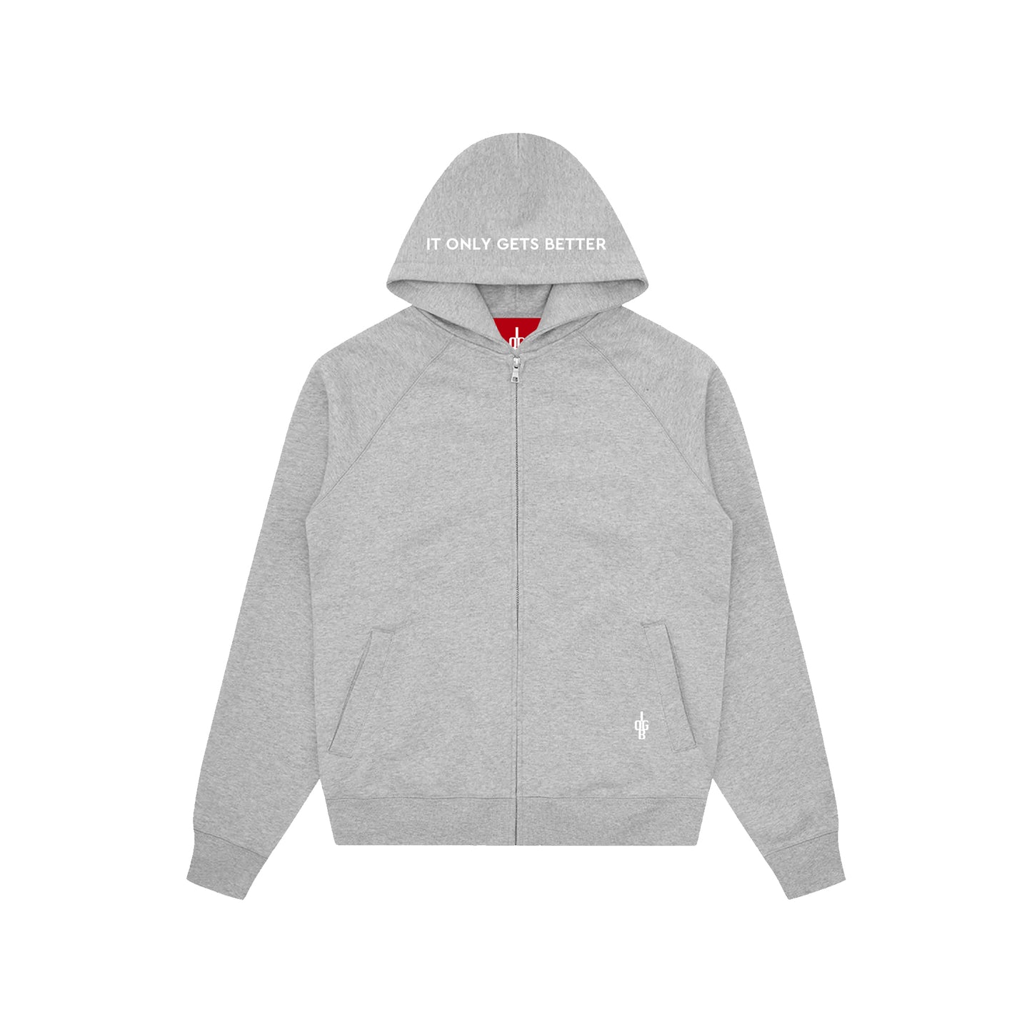 'It Only Gets Better' Zip Hoodie